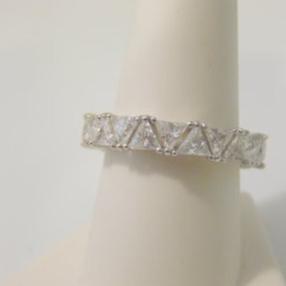 Radiance by Absolute Trillion-Cut Eternity Band Size 9 - Picture 2 of 4